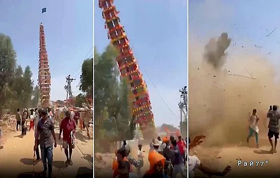 Hindistan’da dini törende facia: dev tapınak arabası insanların üzerine devrildi