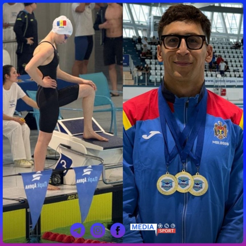 Moldovalı yüzücüler “Burgas Grand Prix” turnuvasında takım şampiyonu oldu