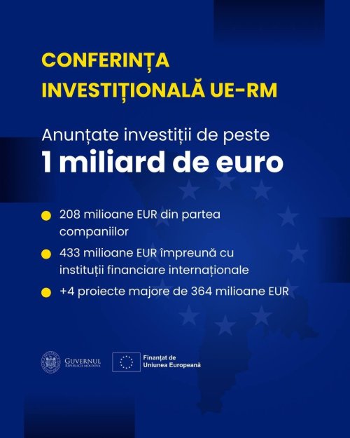 Peste 1 miliard de euro pentru Moldova: ce proiecte uriașe vor fi finanțate în parteneriat cu UE